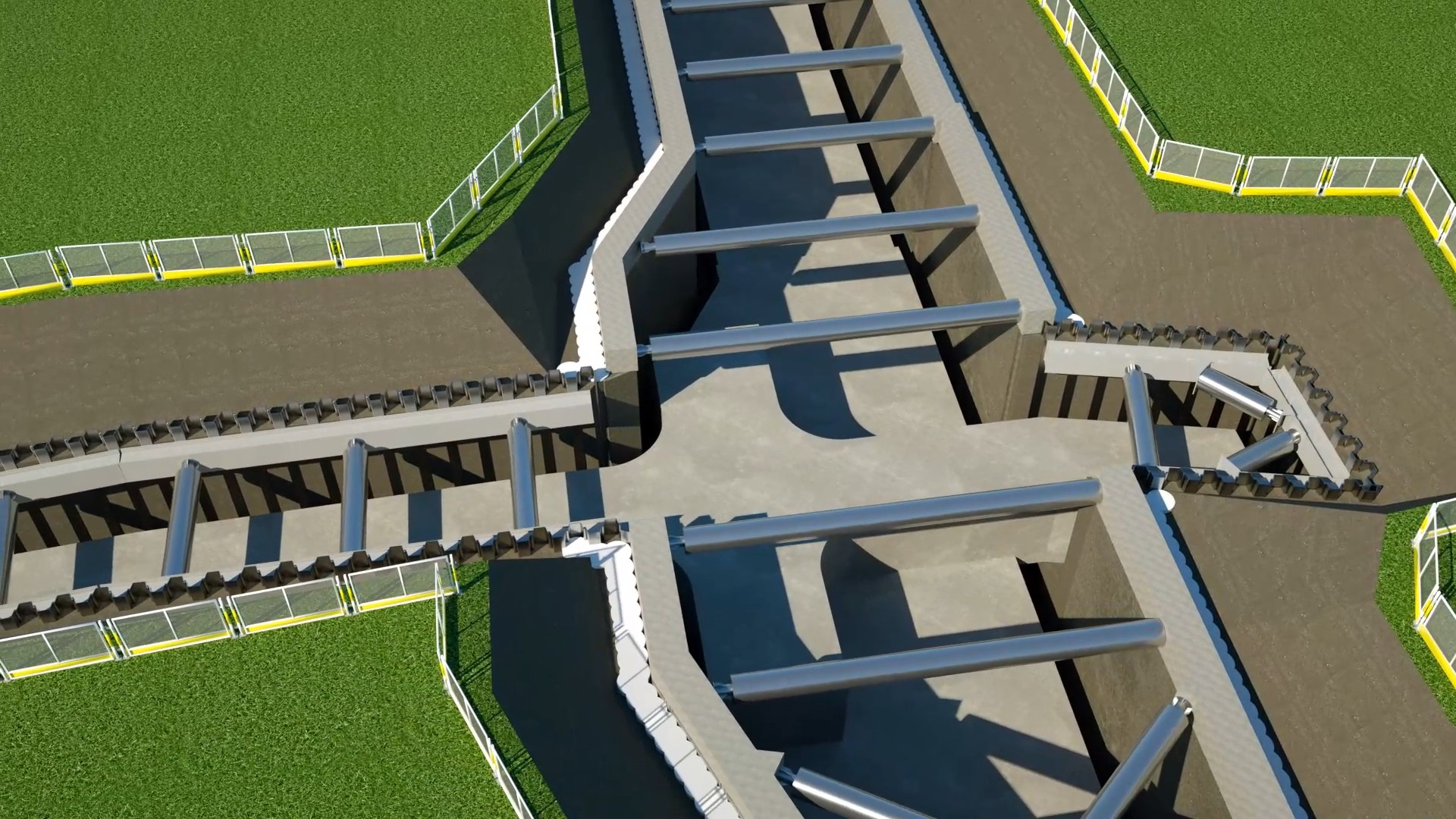 交叉節點施工模擬 交叉節點施工模擬